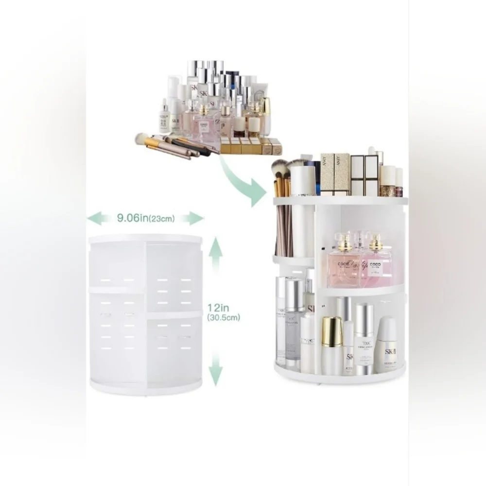 NIB 360° Rotating Cosmetic Display Organizer